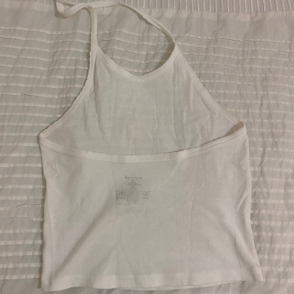 Urban outfitters white halter top